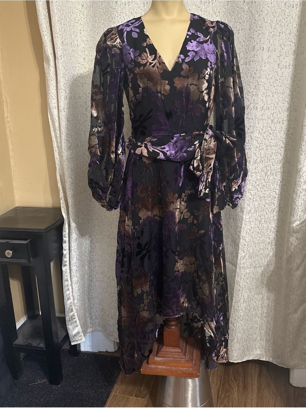Eliza J Floral Print hi lo dress, size 2